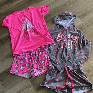 Justice brand size 10 pajama sets